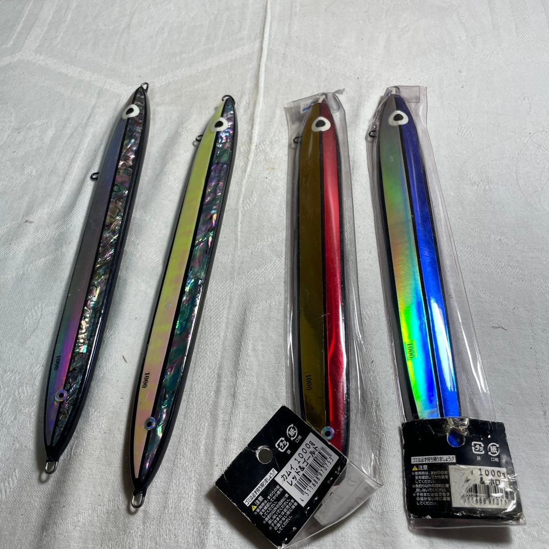 【希少・深海】カムイ 1000g 4本セット シェル・ホロ 1kgジグ
