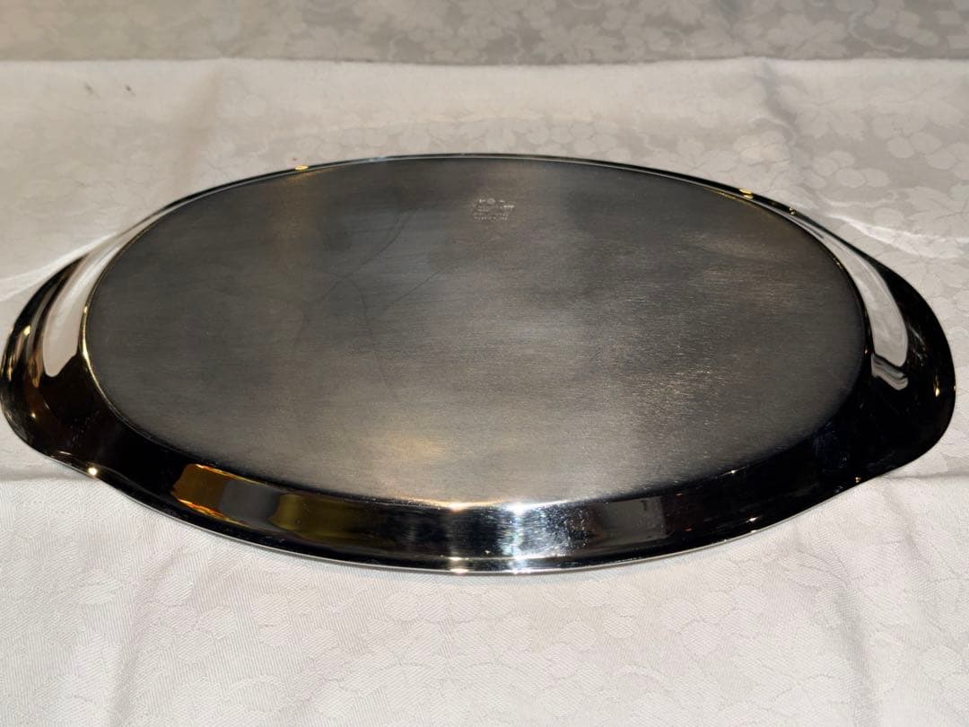 【貴重品】マッピン&ウェッブ　装飾彫刻の楕円形トレー