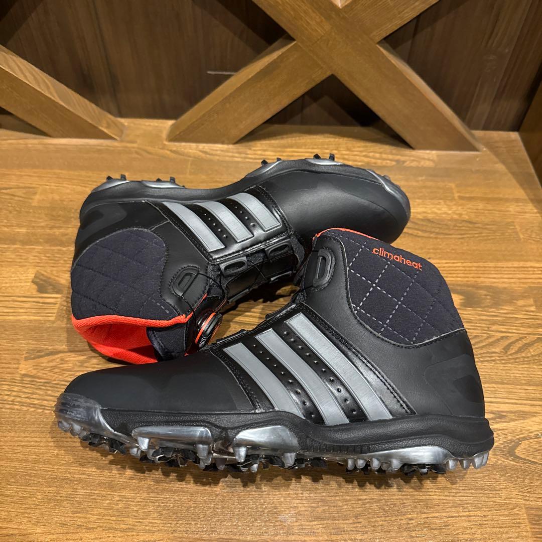 adidas ゴルフシューズ 黒/赤