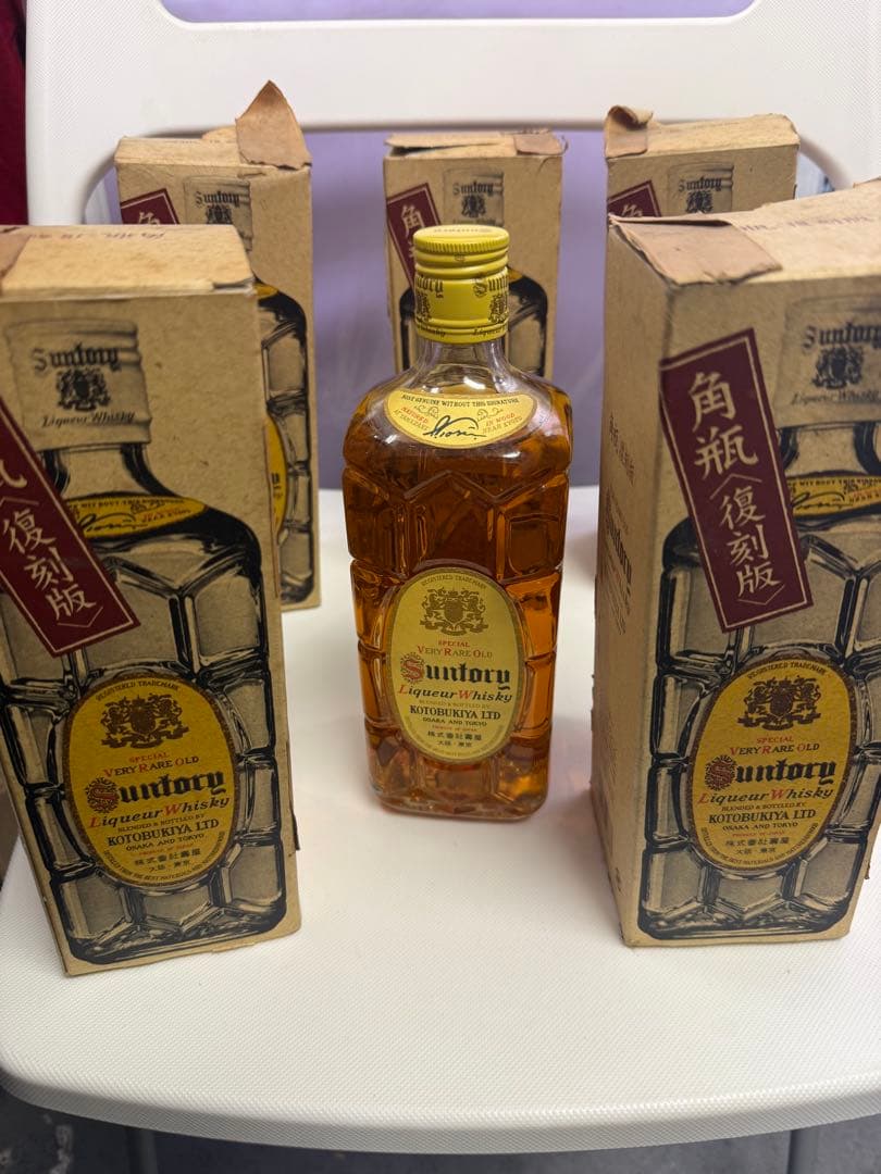 Y*o様 新品未開封角瓶復刻版非常に希少サントリーウイスキー 700ml 5本セ