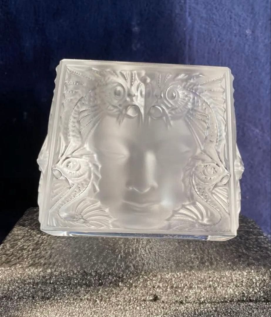 LALIQUE ラリック マスクド ファム キャンドル ホルダー