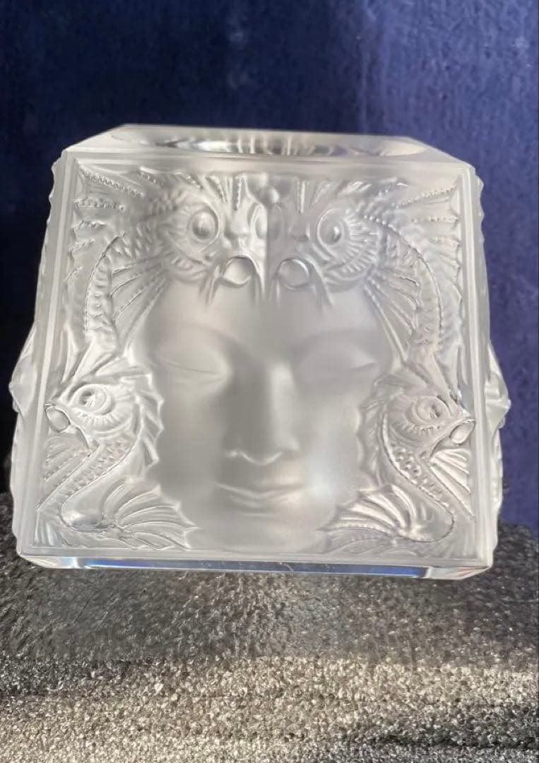 LALIQUE ラリック マスクド ファム キャンドル ホルダー