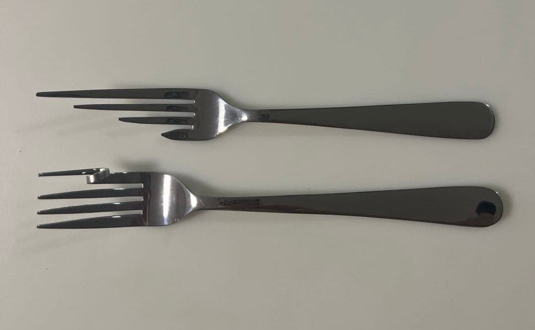 【非売品・未使用品】福田繁雄 デザイン アート カトラリー フォークセット