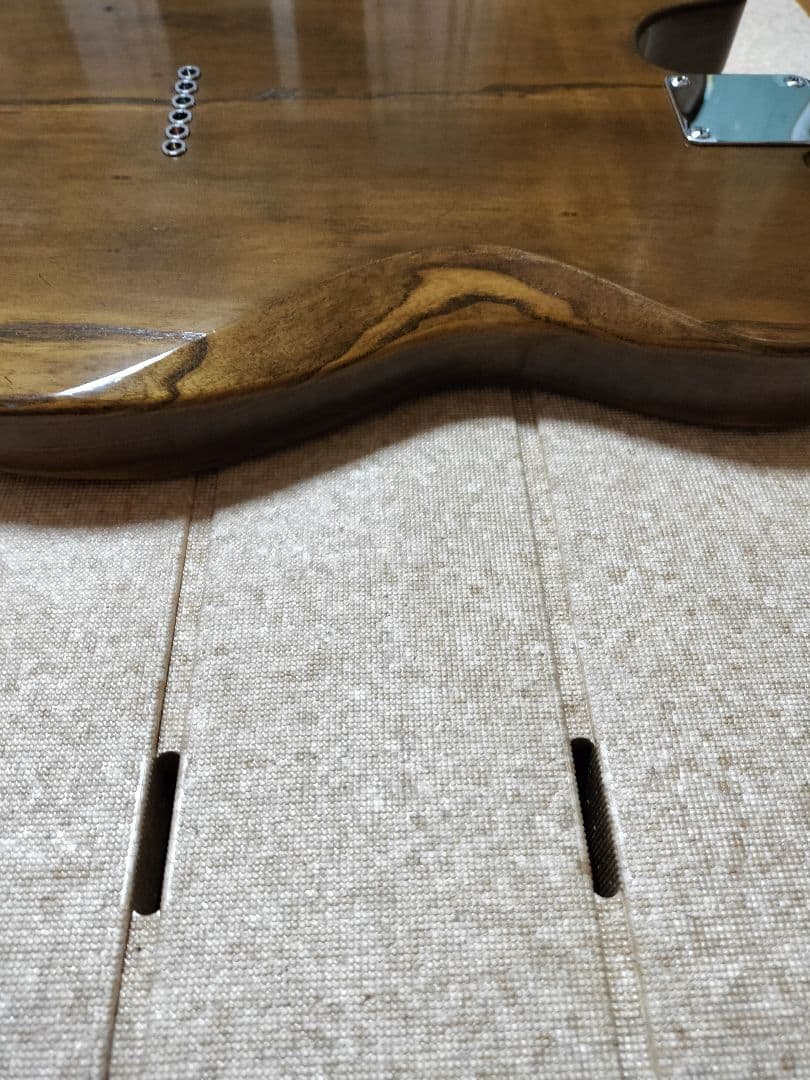 【自作コンポーネントギター】テレキャスタータイプ(配線アレンジ済)　ケース付き