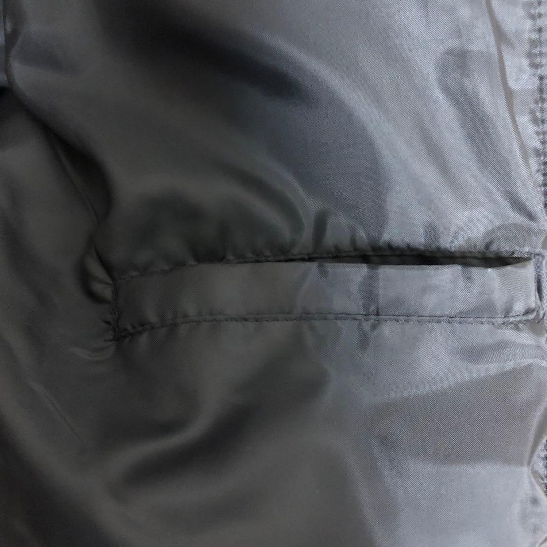 【PUMA・プーマ】 ロングベンチコート　メンズMサイズ　ダークグレー　中古品