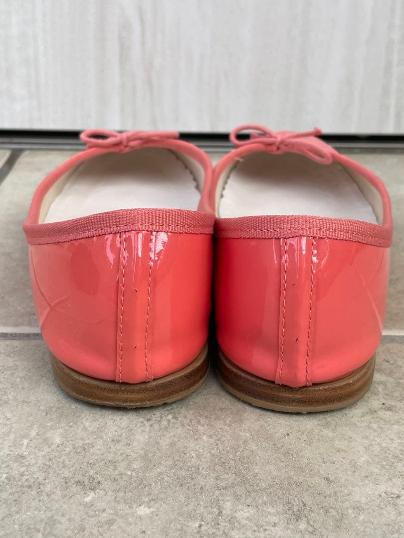 Repetto コーラルピンク バレエシューズ38.1/2