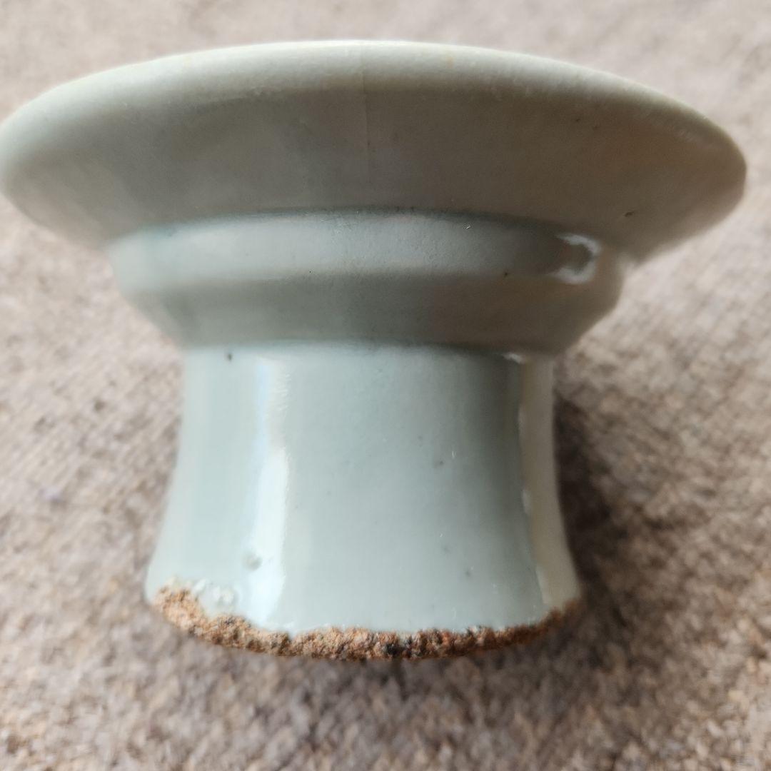 韓国李朝後期白磁椀と台