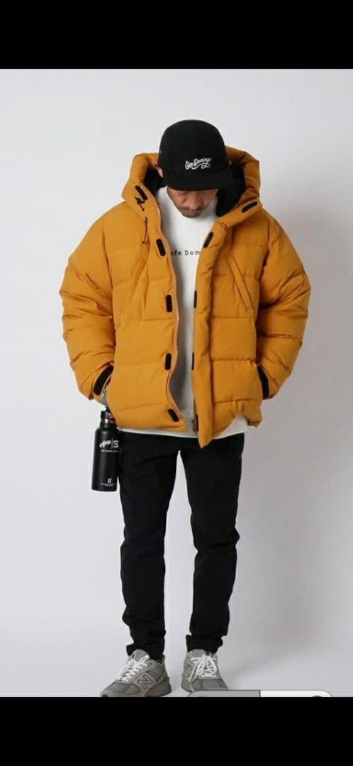 ドミンゴdomingoルースイソンブラマスタードカラー ダウンジャケットMサイズ