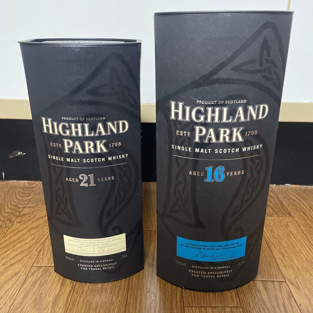 Highland Park 21年 16年　シングルモルトウイスキー
