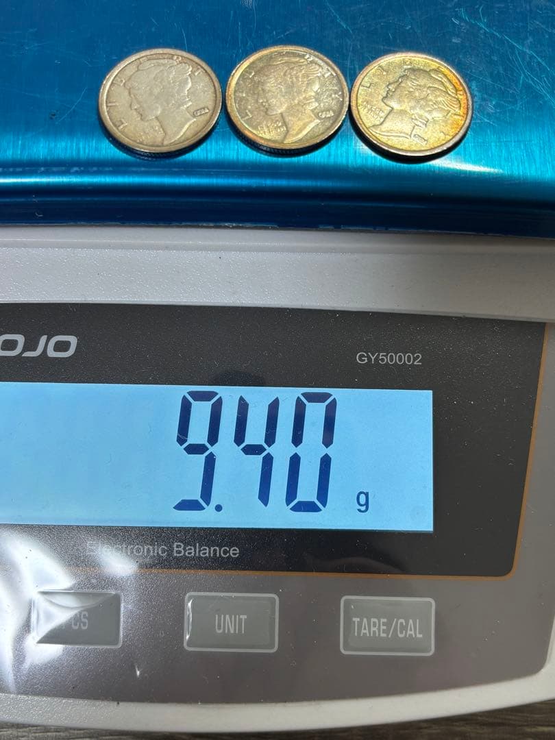 【純銀製】1/10オンスリバティ銀貨×3枚！総重量9.4g！silver999