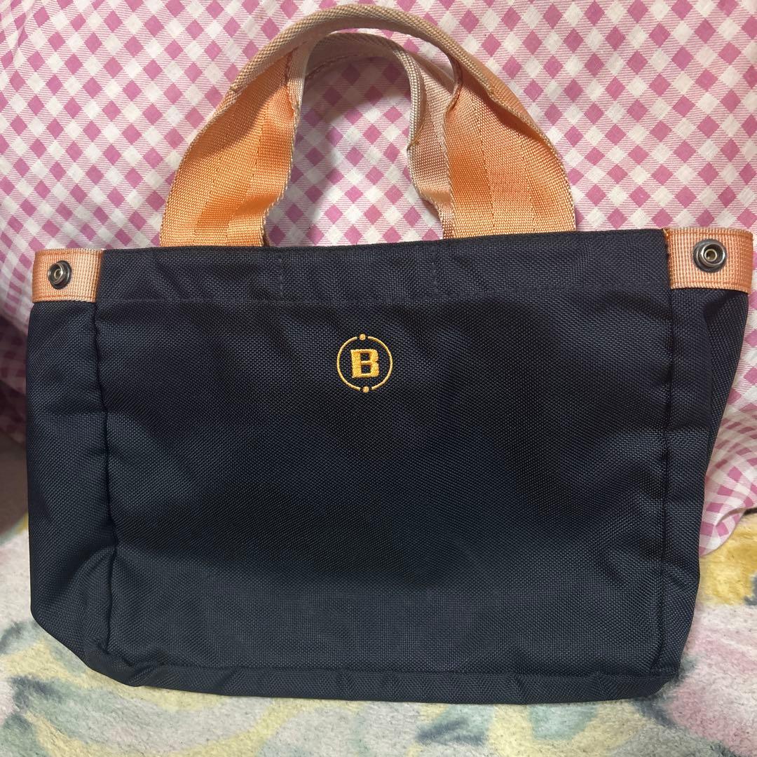 BRIEFING トートバッグ 黒/オレンジ