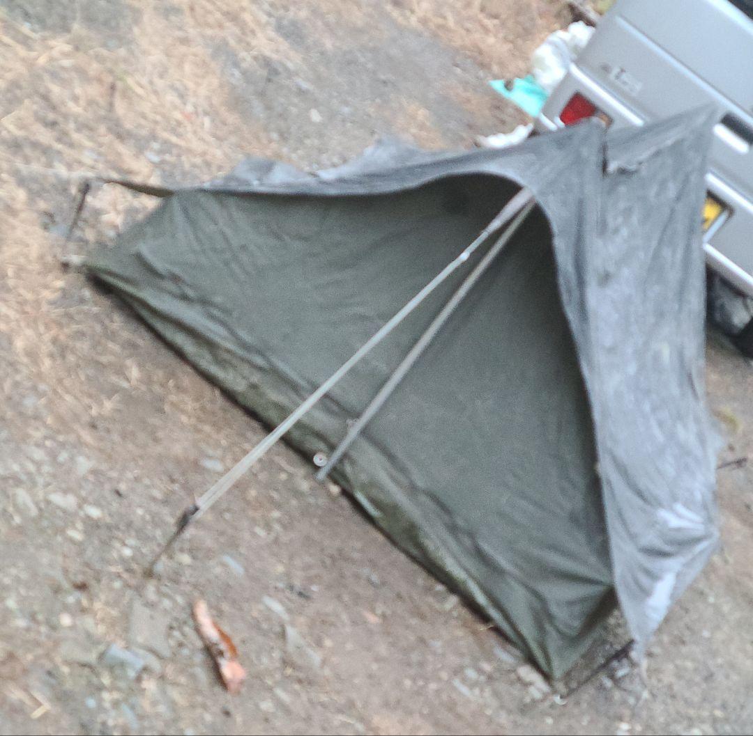 F1コットンテント　フライシートなし　ポール　ペグ　予備紐　収納袋付属