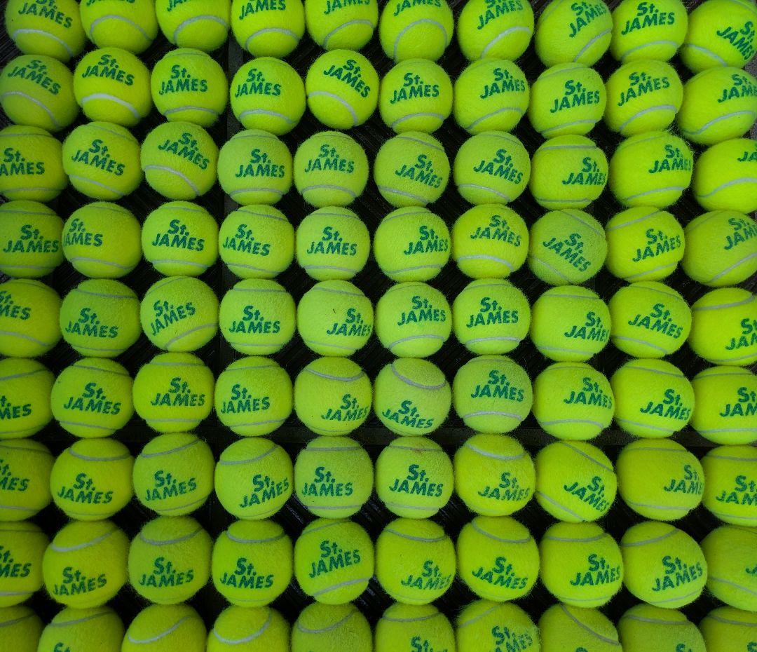 新球4球付 St. JAMES まとめ売り 硬式テニスボール104球27000円