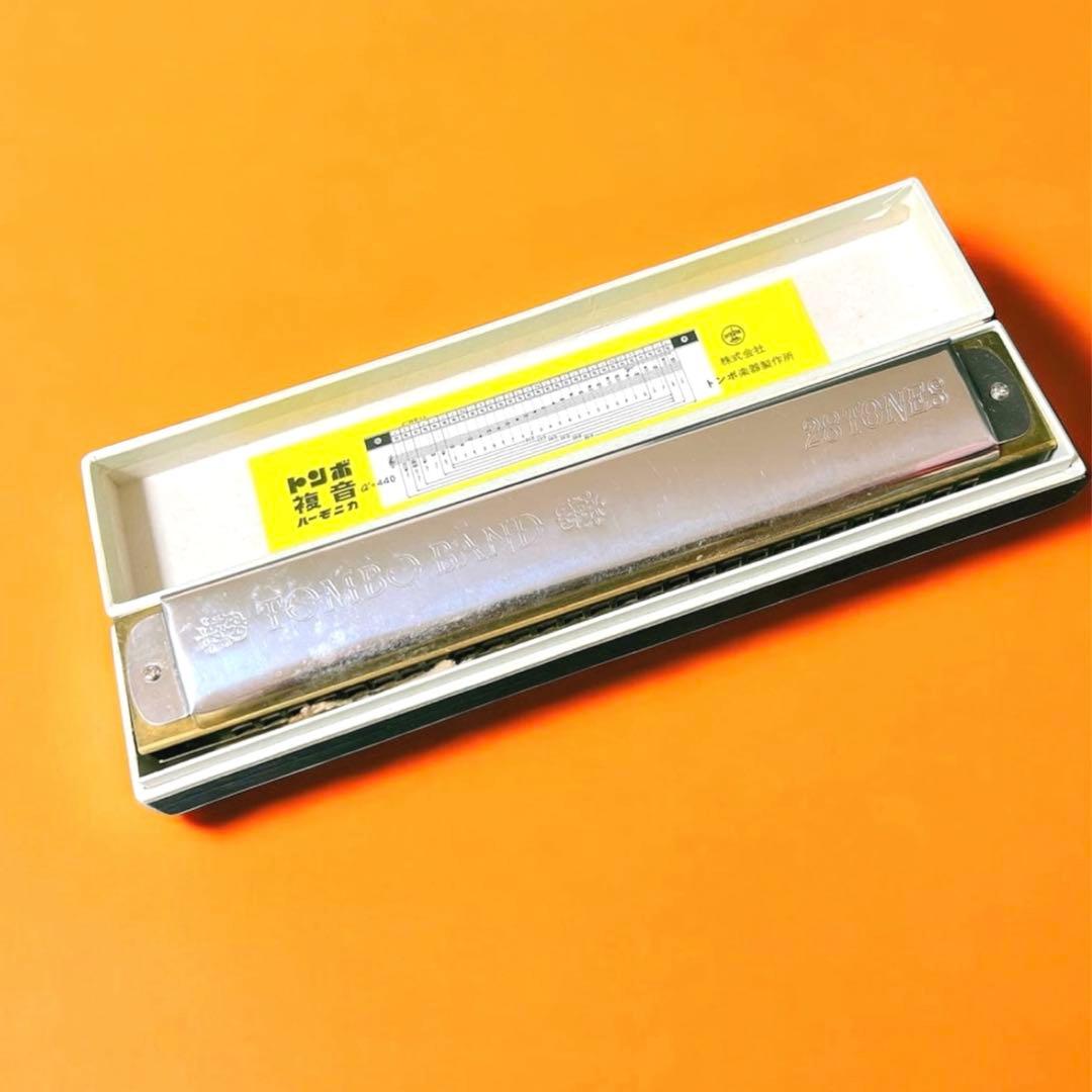 【ヴィンテージ】トンボ バンドハーモニカ ケース付き