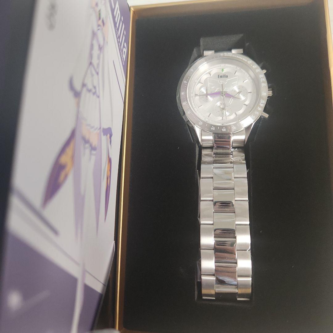 Re:ゼロから始める異世界生活　エミリア　クロノグラフ腕時計