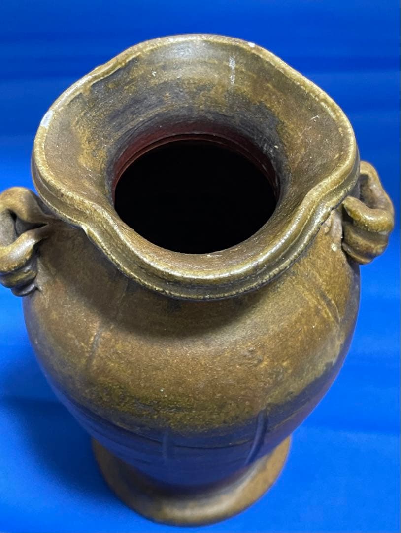 ★備前焼　作家　藤原陶臣　花入★