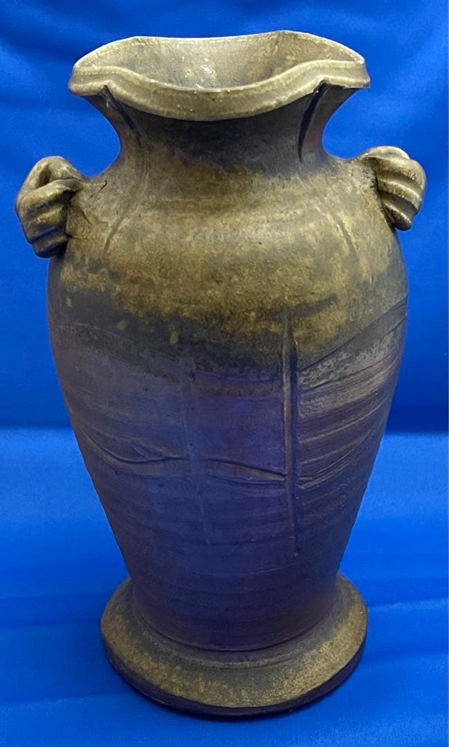 ★備前焼　作家　藤原陶臣　花入★