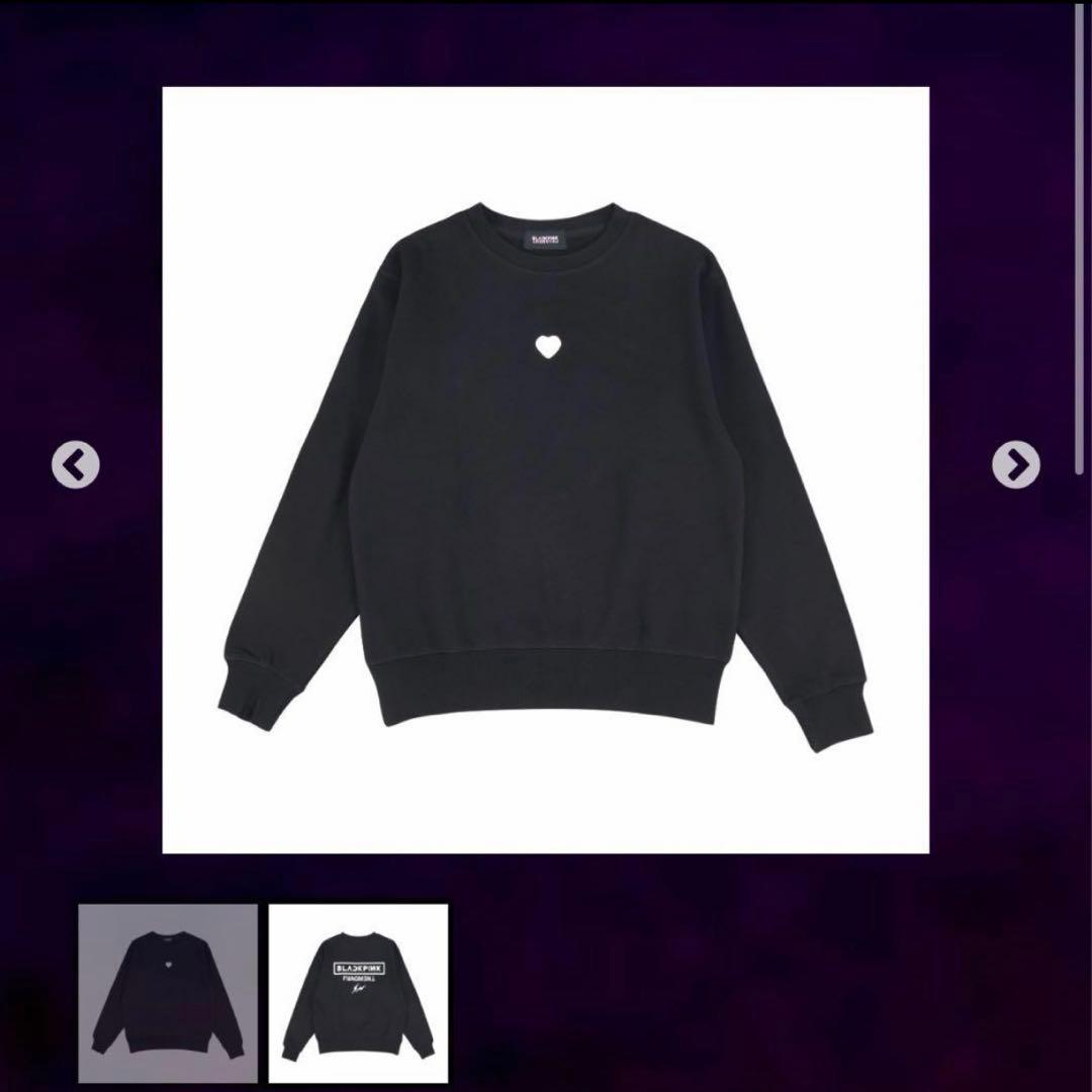 FRAGMENT Black Pink スウェット HEART BLACK