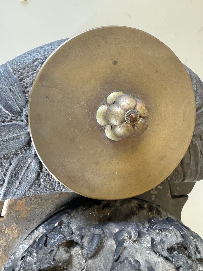 龍文堂 五徳 鉄壷 骨董 時代物 煎茶道具 茶釜 火鉢 囲炉裏 鉄瓶