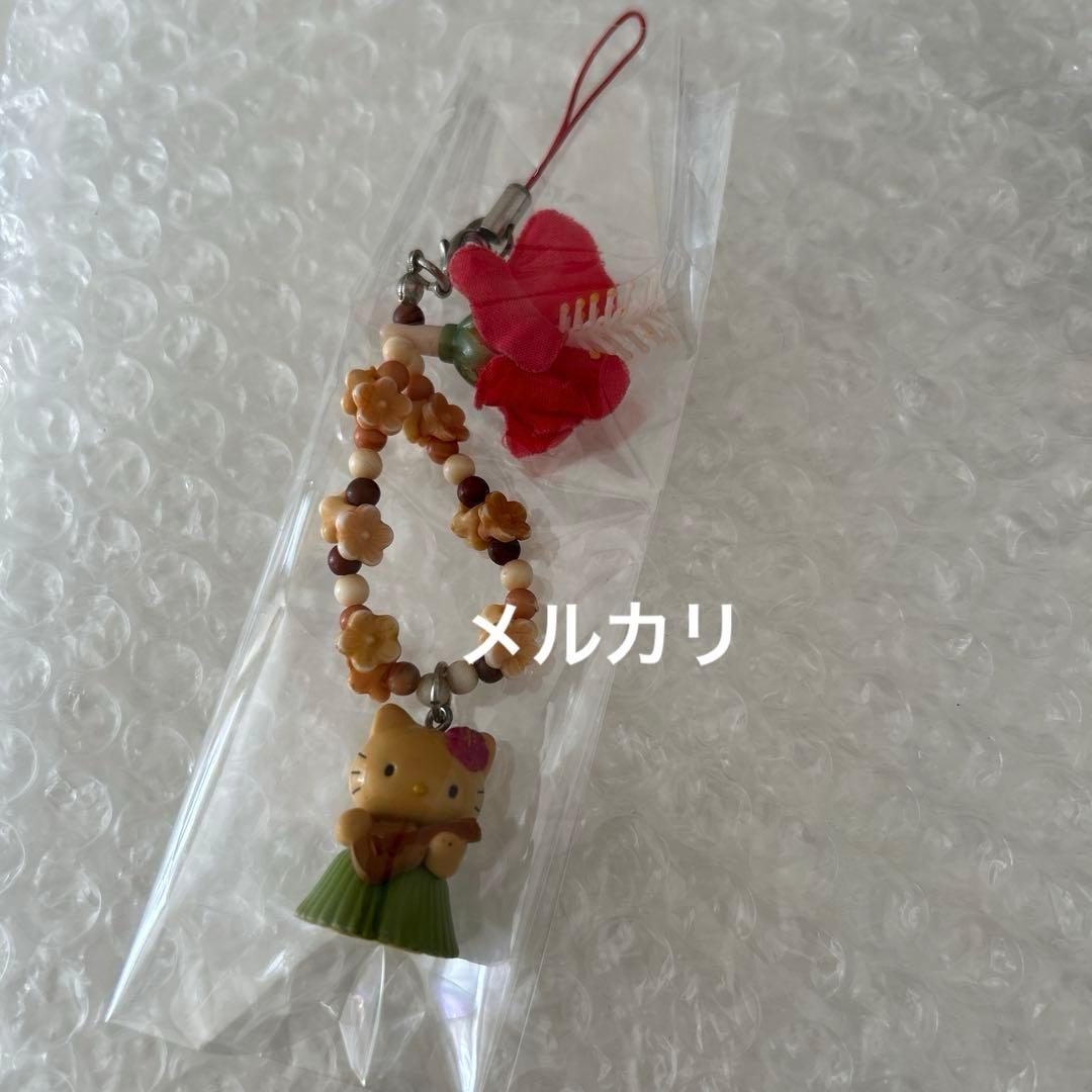 キティ　日焼け　ストラップ　ハワイ