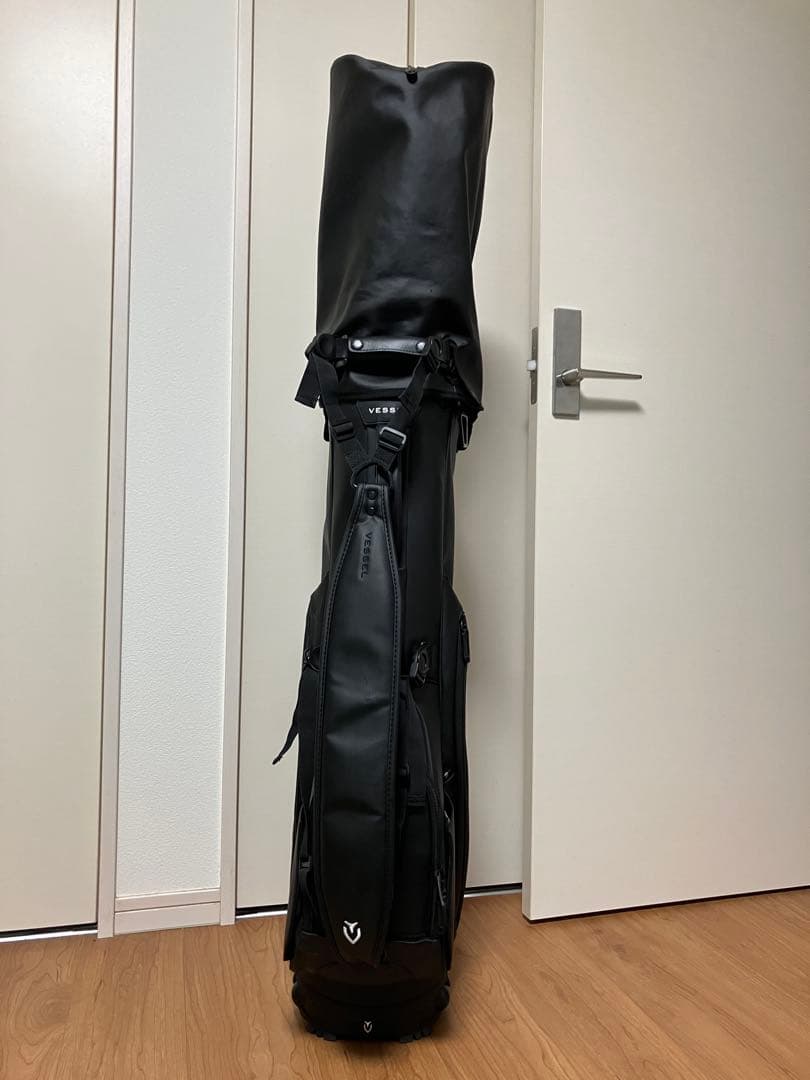VESSEL ブラック ゴルフバッグ 7.5型
