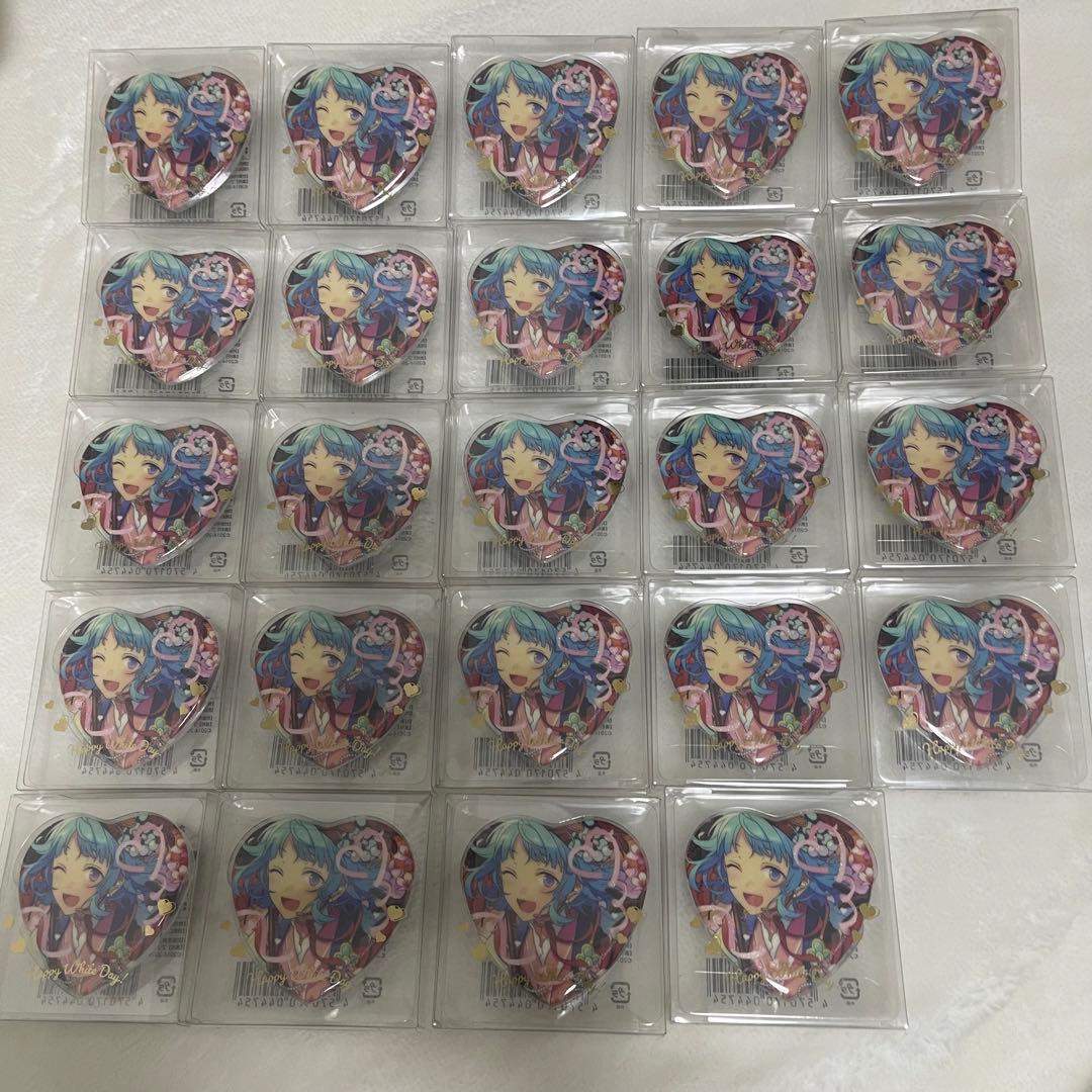 紫之創 ホワイトデー ハート 缶バッジ