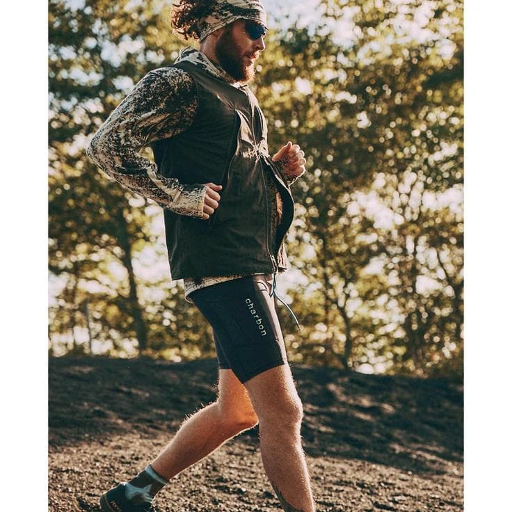 ウォーキング・ランニングウェア Charbon WOOL SPLASH DYE HOODIE