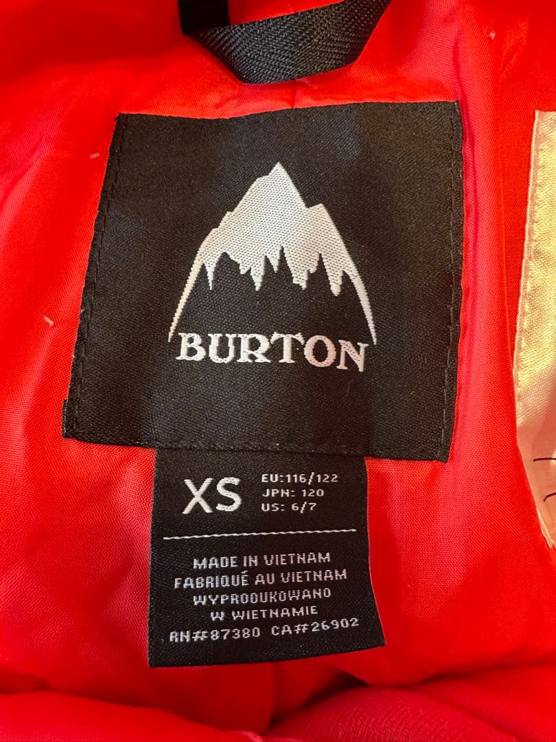 BURTON キッズ ビブパンツ XS 120cm位 スキー使用 美品