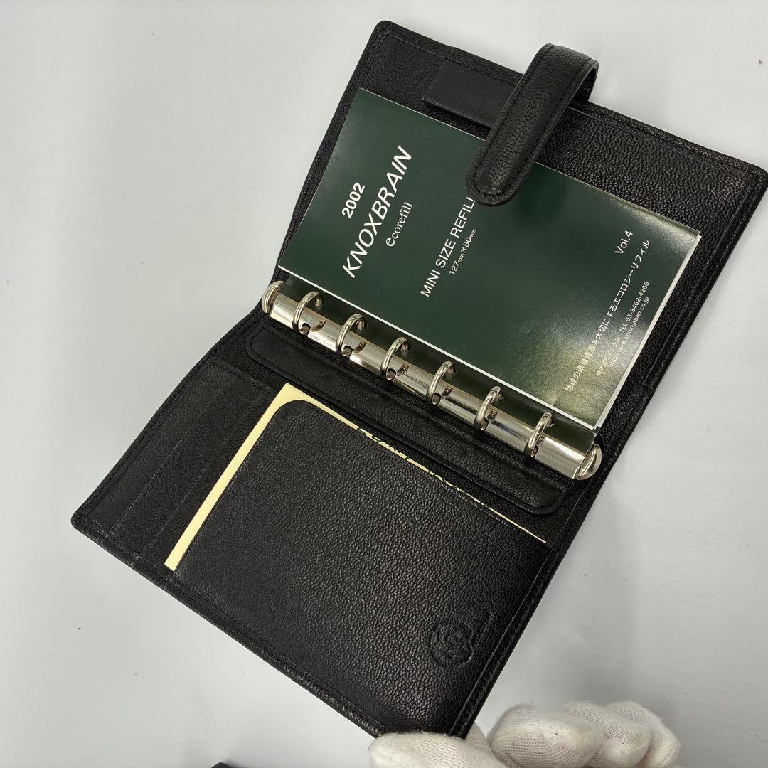 未使用】KNOX ノックス　システム手帳　ミニ6穴　レザー　入手困難 (B2)