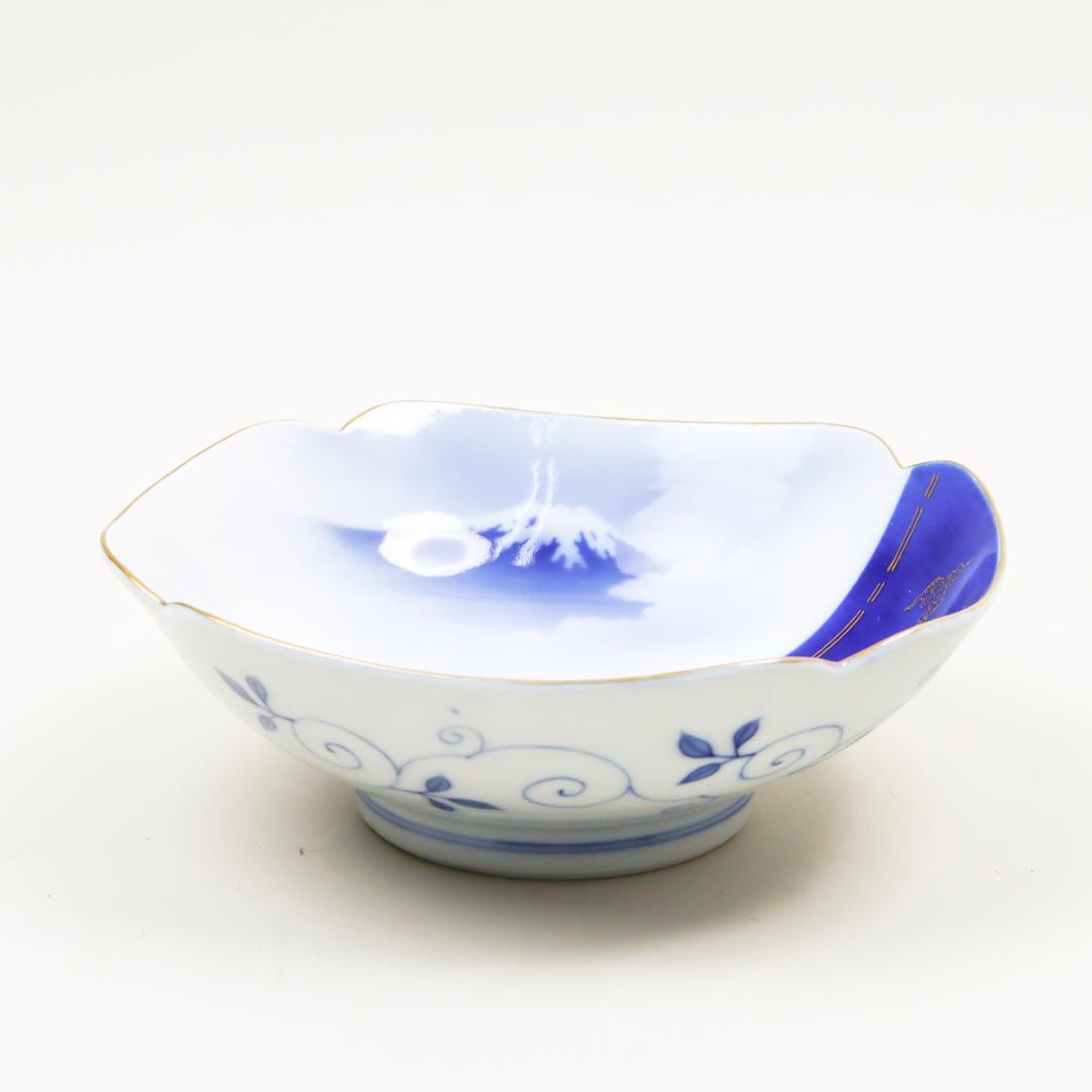 深川製磁 富士鳳凰龍 菓子皿 鉢 箱付き