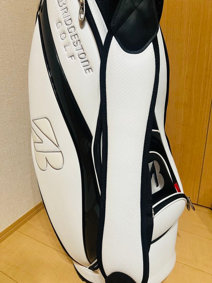 ブリヂストン キャディバッグ ホワイト/ブラック/レッド