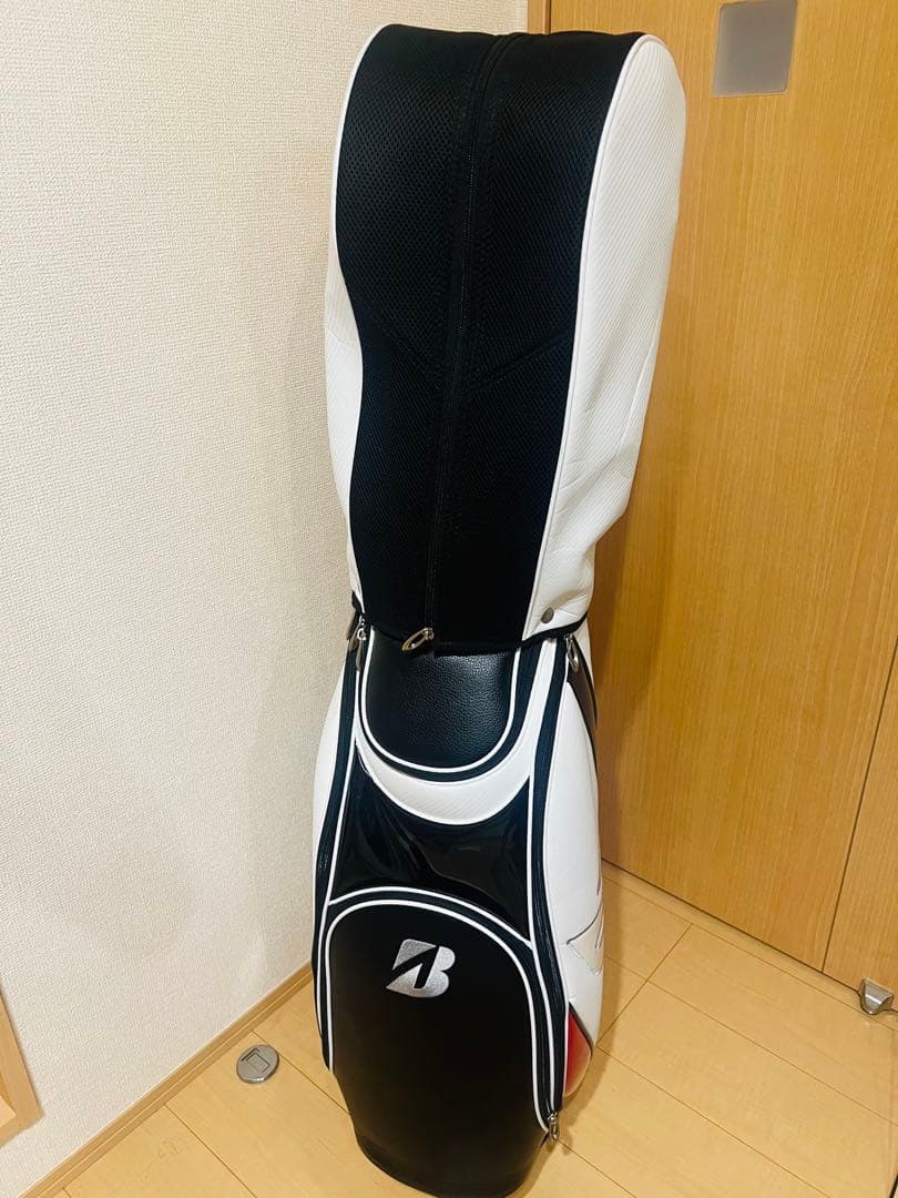 ブリヂストン キャディバッグ ホワイト/ブラック/レッド
