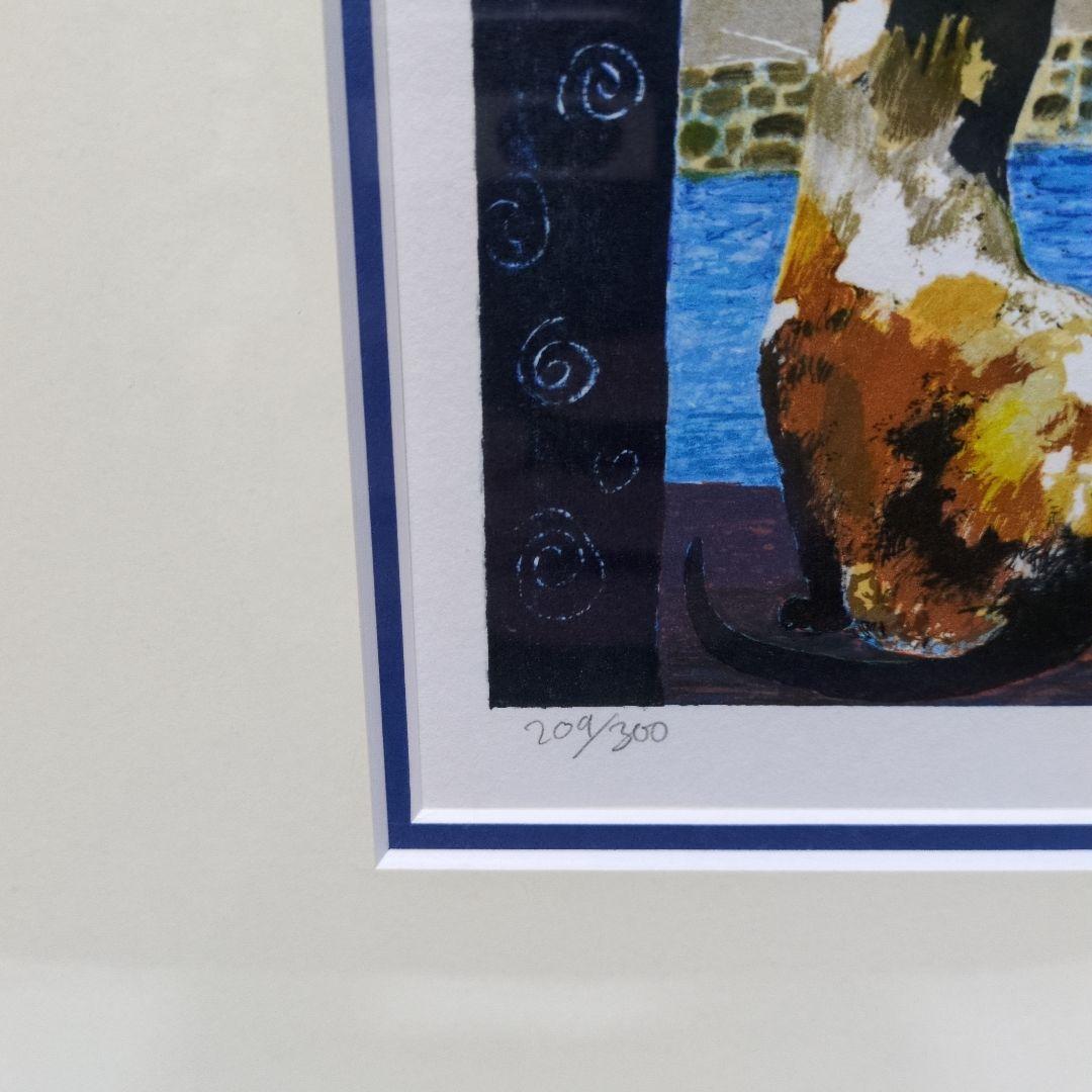 ブレンダ キング　保証書付　リトグラフ　フォルマスキャット　額入り