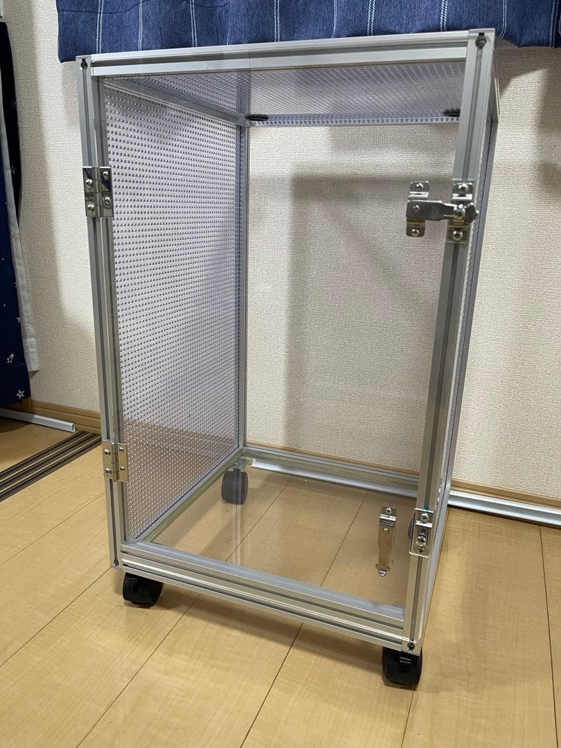 きなとのケージ屋さん　フクロモモンガ用アクリルケージ　キャスター付き