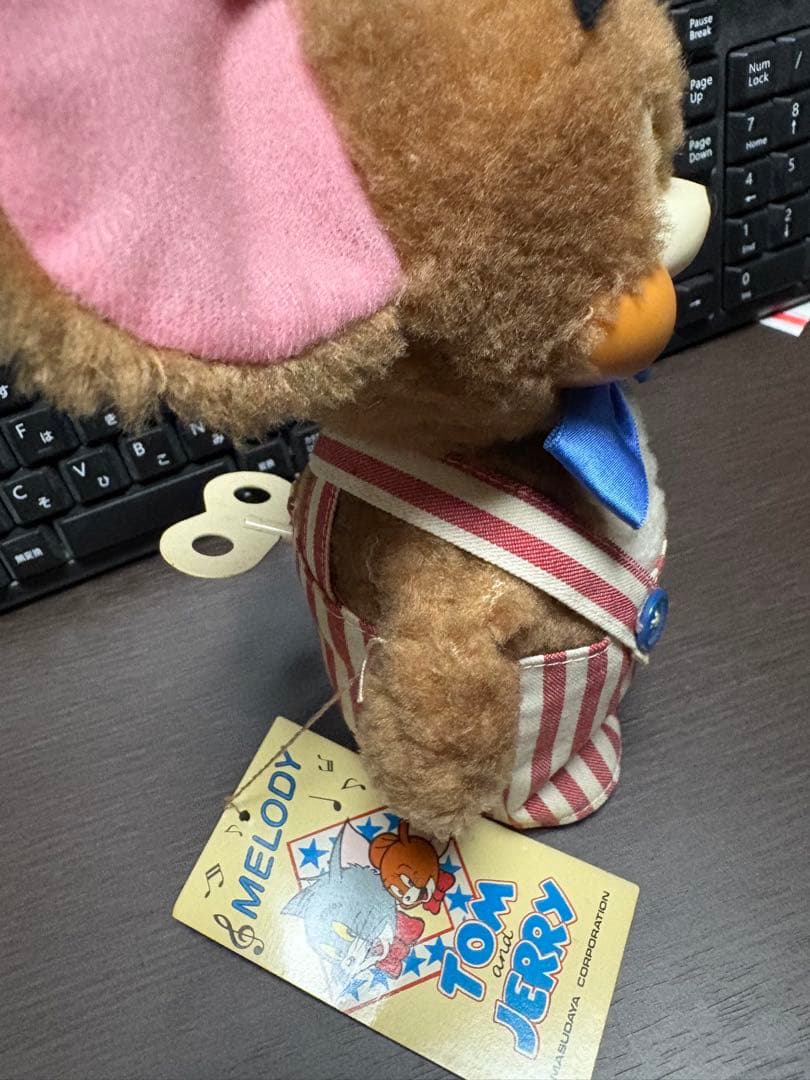 トムとジェリーオルゴール　増田屋　ソフビ人形　ぬいぐるみ　レトロ