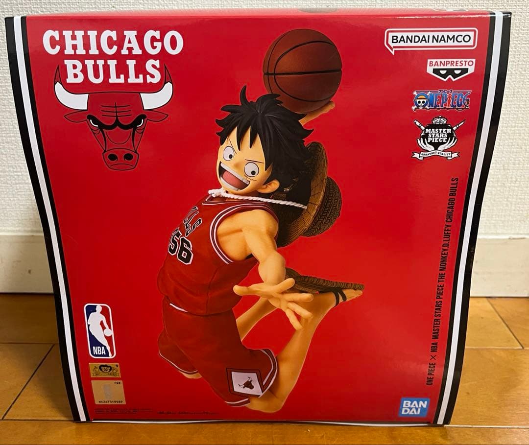 ワンピース　ベースショップ　NBA 　ルフィ　フィギュア　ブルズ　シカゴ