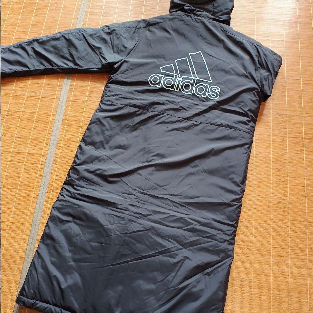 アディダス サッカー ベンチコート ライトインサレーテッド ロングコート 2XL
