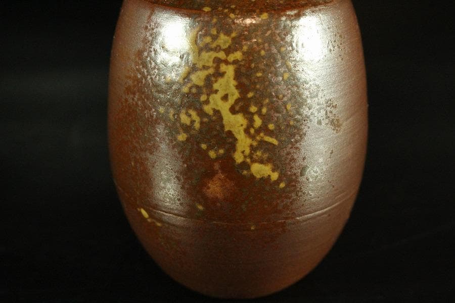 茶道具 備前 肩衝 茶入 共箱(K-LC665)