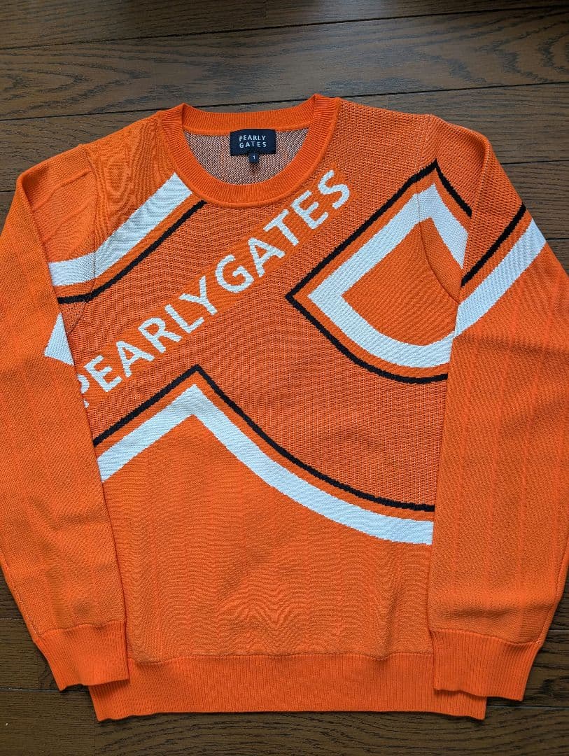 パーリーゲイツ♥オレンジ♥セーター、スカート2点セット