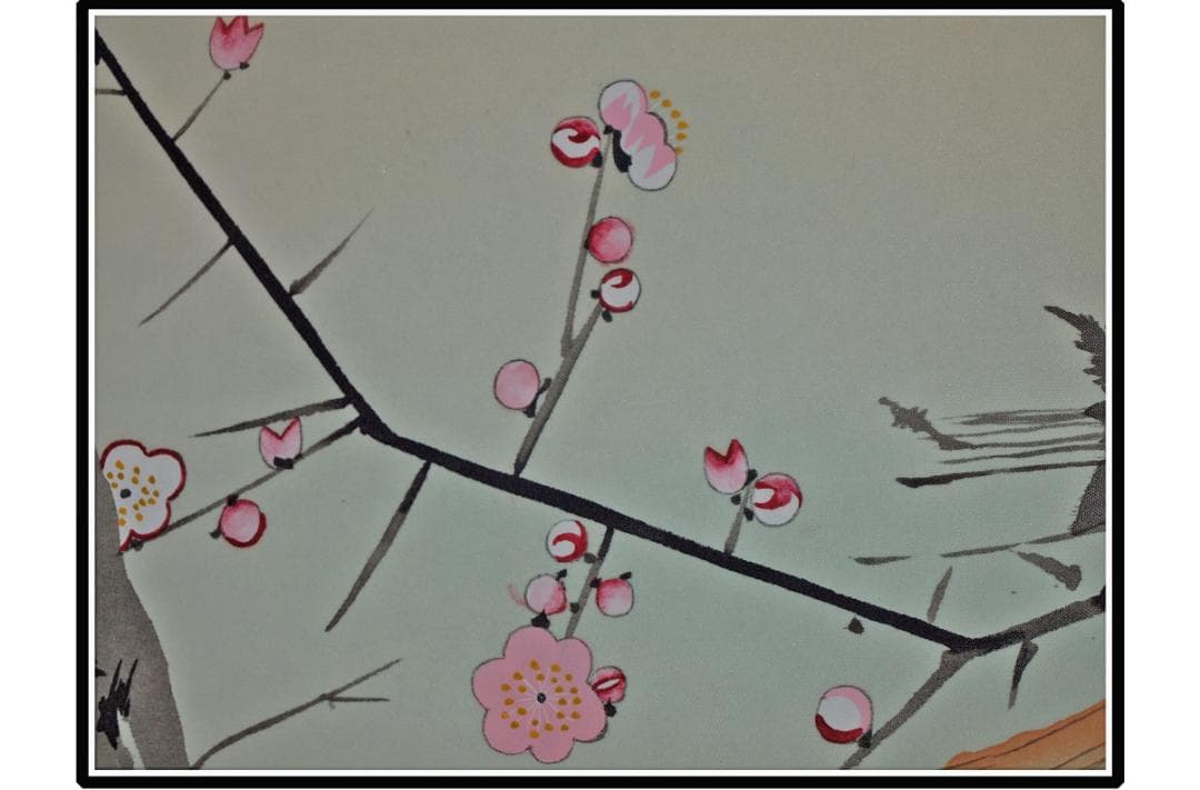 時代の掛軸　山水図肉筆保証　蔵整理不用品処理　日本美术品 X912C16-7