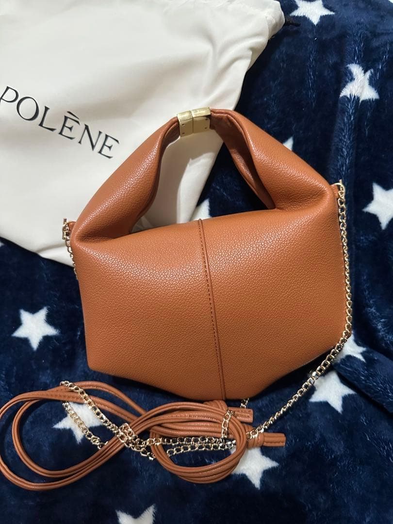 【美品】正規品　Polene ポレーヌ　Beri エディション キャメル