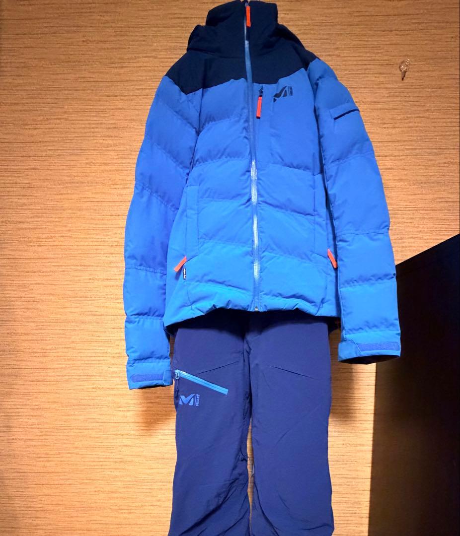 【美品】Millet ダウンジャケットとスキー用パンツセット