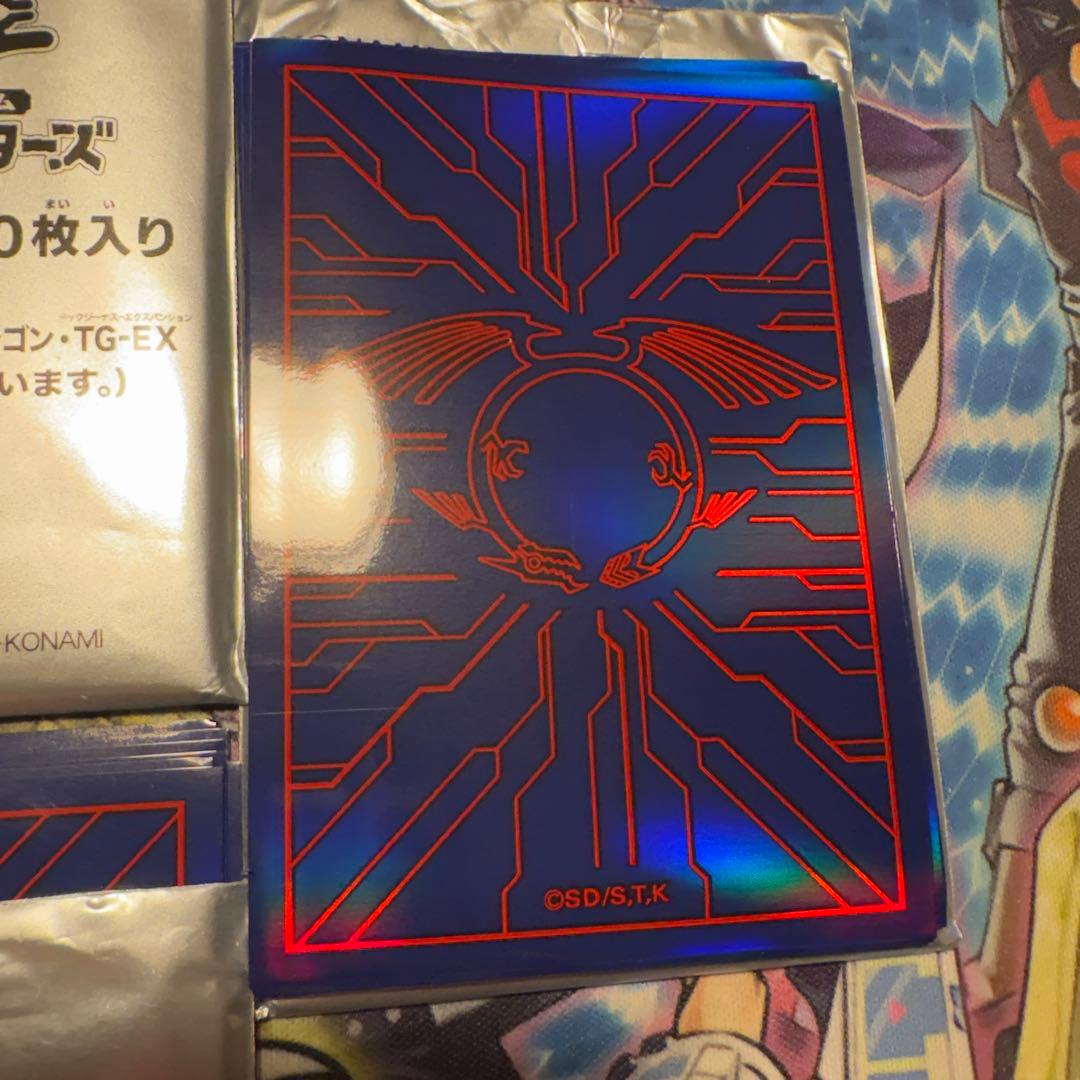 遊戯王　未使用　スリーブ　竜の紋章　青　90 枚