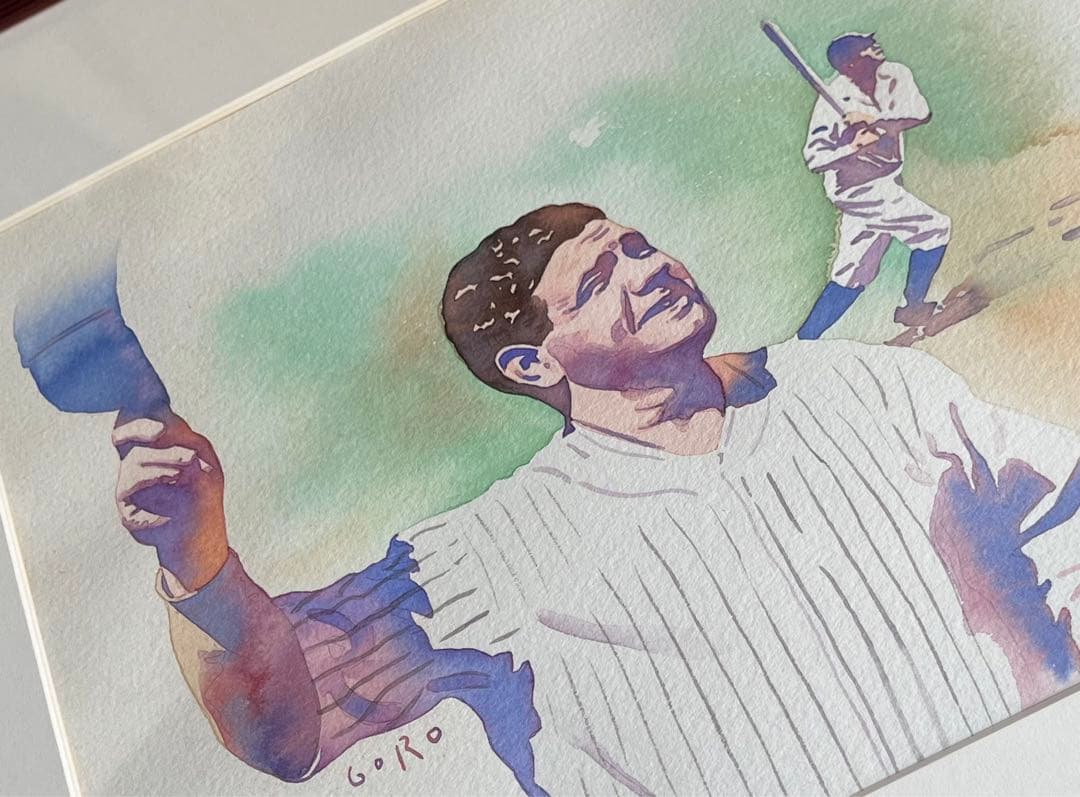 佐々木悟郎 Goro 直筆イラスト原画 ベーブルース 大谷翔平