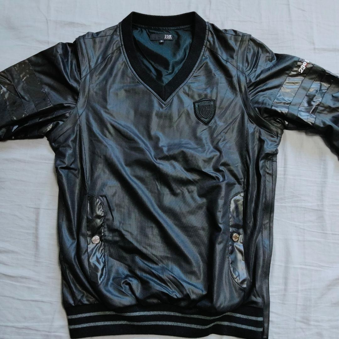 23区SPORT　メンズ　Vネック ジャンパー　ベスト　2way　ブラック　M