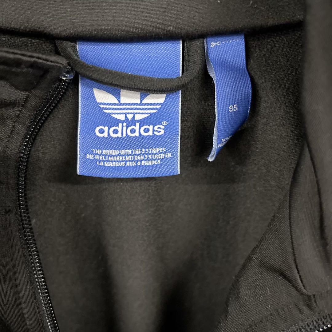 adidas トラックジャケット　ブラック　メンズM