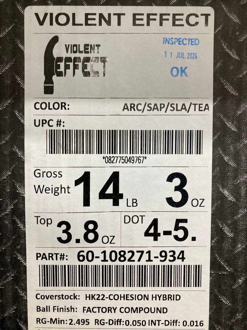 【新品未使用】バイオレントエフェクト14ポンド