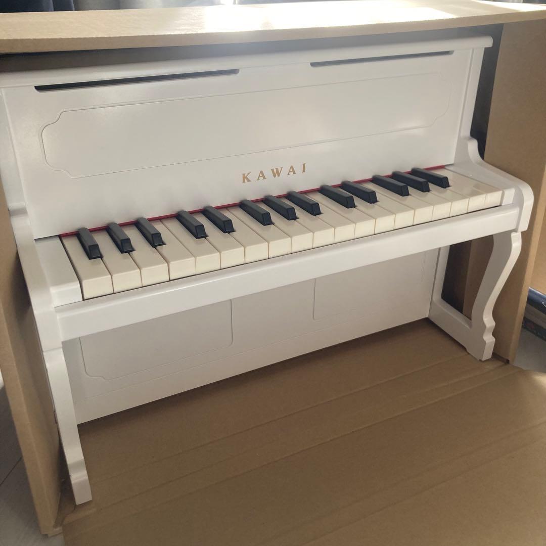 カワイアップライトピアノ　白　ミニピアノ　美品