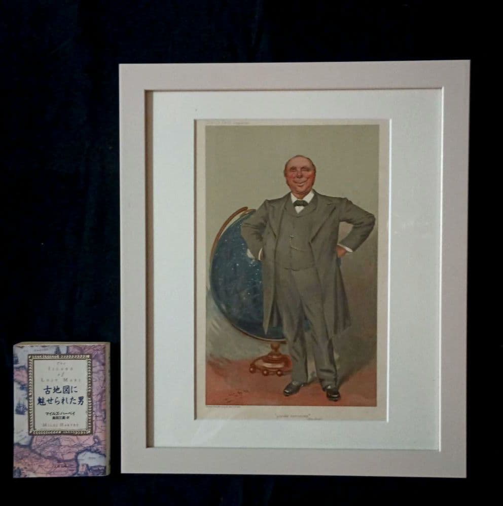 額装品　クロモリトグラフ　VANITY FAIR 1905年「天文学者」レア作品