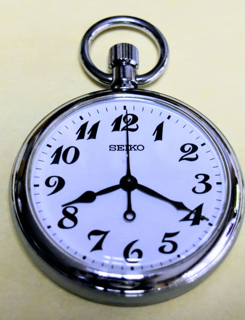 ~電池交換済・動作確認済~JR東日本 立川車掌区刻印済　SEIKO 懐中時計
